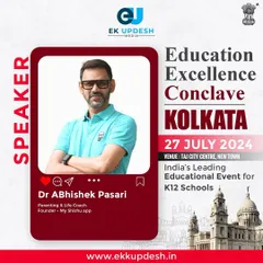 It was a pleasure to be invited as a speaker at the Education Excellence Conclave in Kolkata, where I shared my insights on parenting and life coaching with leaders from K12 schools.