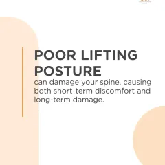 Poor lifting posture can cause both short-term discomfort and long-term damage to your spine. Understanding correct form is the first step to preventing injury in your daily life.