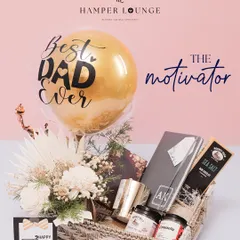 For the dad who is your biggest motivator, this hamper is packed with his favorite treats and a personalized notebook. It's all arranged in a rustic wicker basket, perfect for the "Best Dad Ever."