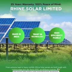 We build our solar panels to last. This is why every panel we manufacture comes with a 25-year performance warranty, giving you complete peace of mind. Our cutting-edge technology, including Mono PERC and Bifacial modules, ensures you get reliable, clean energy for decades.