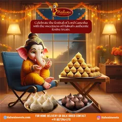 Celebrate the festival of Lord Ganesha with the sweetness of our authentic festive treats. Our modaks are Bappa's favorite and are perfect for your puja offerings and family feasts.