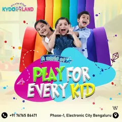 I believe in creating a world of play for every kid. This colorful graphic showcases the joyful and inclusive atmosphere that I strive to maintain at Kydoland every single day.