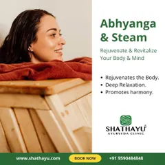 My Abhyanga and Steam therapy is designed to rejuvenate and revitalize your body and mind. The warm oil massage followed by an herbal steam bath promotes deep relaxation and harmony.