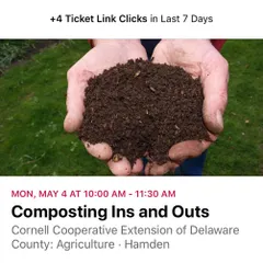 Promoting one of my "Composting Ins and Outs" workshops for International Compost Awareness Week. These events are interactive with plenty of time for Q&A, so you can get real answers to your composting questions.