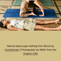 Our natural-dyed yoga clothing is designed to support every part of your practice, from active poses like Ustrasana (Camel Pose) to deep relaxation. The fabric is gentle on your skin and the planet.
