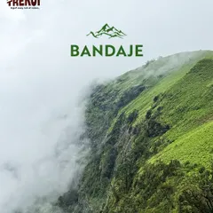 The dramatic cliffs of the Bandaje trek, often shrouded in mist. This trail leads to the stunning Bandaje Arbi waterfalls.