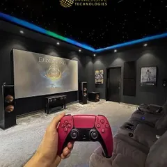 We take gaming to the next level by creating dedicated setups with massive 4K screens and enveloping surround sound. This room is optimized for intense, immersive gaming sessions, making you feel like you're right in the action.