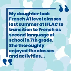 A parent shares how our French A1 classes helped his daughter transition to a new language in 7th grade and achieve a national rank in the Concours Romain Rolland test.