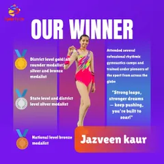 Another star on the rise. Jazveen Kaur's journey to becoming a multi-level medalist showcases the dedication we instill in our competitive gymnasts, helping them train and succeed on the biggest stages.
