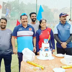 The coaching team together for a celebration. We are a family dedicated to the success of our players.