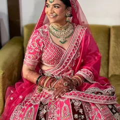 Another beautiful shot of this radiant bride, her hair perfectly styled for her big day.