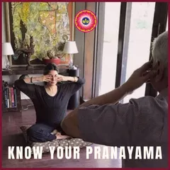 Me practicing Bhramari (humming bee breath) with my teacher, Srivatsa Ramaswami. Pranayama is a practice of taking out the "cobwebs of the mind," leading to immense clarity.