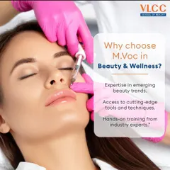 This image highlights our M.Voc in Beauty & Wellness program, which covers expertise in emerging beauty trends and cutting-edge techniques like the lip treatment shown. It represents our commitment to advanced, hands-on training from industry experts.