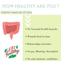 A strong immune system starts in the gut. Signs of good health include not getting sick often, balanced gut microbes, and an absence of gas or bloating. If this doesn't sound like you, it's time to look at your gut health.