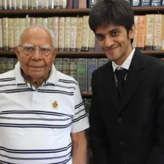 An old photograph from a meeting with the late Ram Jethmalani Sir. Learning from such legends is an honor.