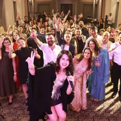 The best part of any gig is connecting with the audience. This was a private party in Bhavnagar where the crowd's energy was just incredible. We don't just perform for you, we party with you.