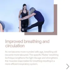 Proper breathing is a cornerstone of my training. Specific Pilates breathing techniques help lengthen the ribcage and strengthen respiratory muscles, leading to improved circulation and more efficient breathing.