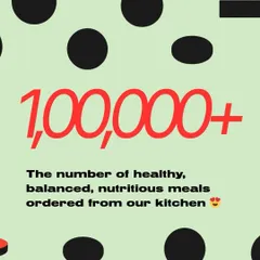 We're proud to have delivered over 100,000 healthy, balanced, and nutritious meals from our kitchen this past year. Thank you for trusting us with your health.