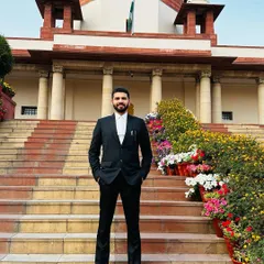 A moment of reflection at the Supreme Court of India. I believe that a single voice, backed by conviction and legal knowledge, can make a significant impact. My work often takes me to the highest court in the land to fight for my clients.