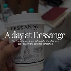 A day at our salon is about glow-ups, good energy, and guilt-free pampering, often starting with a warm cup of coffee.