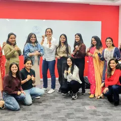 This is what empowerment looks like. A group photo from a corporate self-defense workshop, where we worked on building practical skills and awareness. A confident team is a strong team.