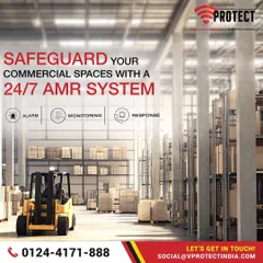 Your commercial space deserves round-the-clock protection. We safeguard warehouses and other large facilities with a 24/7 Alarm, Monitoring, and Response (AMR) system, giving you peace of mind.