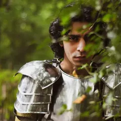 A creative and impromptu shoot with a friend in a suit of armor. We had a lot of fun with this, playing with the contrast between the medieval and the modern.