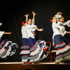 A lively group performance of Flamenco. This Spanish dance style, with its passionate rhythms and beautiful tiered skirts, is another form of expression I deeply enjoy and have trained in.