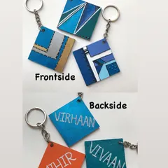 I love making things that are both beautiful and useful, like these personalised keychains. In my DIY craft sessions, you can learn to make your own, with custom names or words on the back. They make for wonderful, heartfelt gifts.
