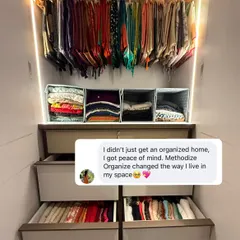 "I didn't just get an organized home, I got peace of mind." This feedback gets to the heart of our mission. We organize spaces to create mental clarity.