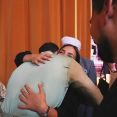 Sharing a hug with an audience member after a show. These moments of personal connection are incredibly meaningful to me.