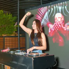 A moment of triumph as the beat drops at Molecule, Gwalior. The energy exchange between me and a packed dance floor is what makes these club nights absolutely epic.