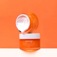 A bold, monochrome orange background makes this hydrating face creme pop. By stacking the jars, I created a balanced, geometric composition that showcases the product's creamy texture and vibrant packaging.