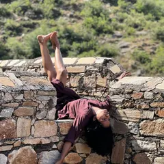Another image from the same outdoor exploration. It captures a moment of release and connection to the environment, a key part of my artistic training.
