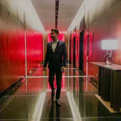 A confident stride forward. This represents my proactive and dynamic approach to legal challenges, always moving towards a resolution.