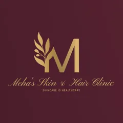 This is the official logo for Meha's Skin & Hair Clinic. The design reflects my approach to skincare, which is rooted in science and aimed at promoting natural, healthy results.