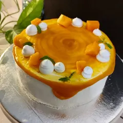 Celebrating Father's Day with a specially crafted fresh mango cake. Because dads hold a special place in our hearts, they deserve a treat that's just as sweet.