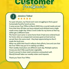 Real words from real customers. This review highlights how our food tastes just like home and how we accommodate special requests. That trust means everything.