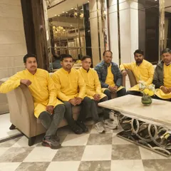 Another shot of my dedicated team of artists. We have been working together for years and share the same passion for mehandi.