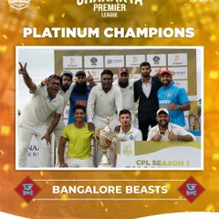 The Bangalore Beasts, crowned Platinum Champions of the Chanakya Premier League Season 1. I ensure every championship moment is celebrated with professional graphics and awards.