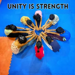 We believe unity is strength. Our group sessions start with warm-ups and stretches like this, fostering teamwork and flexibility while making sure everyone feels like part of the crew.