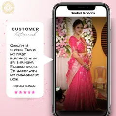 "Quality is superb. This is my first purchase... I'm happy with my engagement look." So glad to have made her engagement look special.