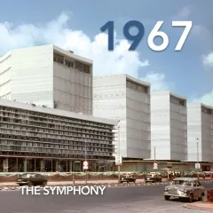 The original "symphony" of Shivsagar Estate in 1967. This image captures a moment in Mumbai's modernist architectural history, a legacy that continues to influence the city's urban fabric.