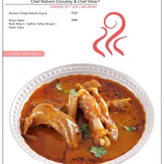 Experience the royal flavours of our Nalli Nihari Specials. This slow-cooked lamb shank curry is rich, aromatic, and falls off the bone, offering an authentic taste of Mughlai cuisine.