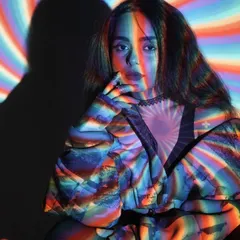 A creative portrait announcing my debut in the UAE. Taking my sound international was a huge milestone, and this image captures the psychedelic, transformative feeling of that moment.