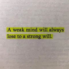 A weak mind will always lose to a strong will. My coaching is designed to strengthen both.