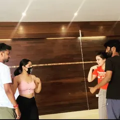 On the set of 'NCR Days' with the talented cast. Working on professional projects like this has taught me a lot about collaboration and delivering high-quality choreography under pressure.