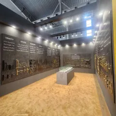 A snapshot from our booth at IndiaWood Bangalore 2024. Our collections were displayed against a dark, dramatic backdrop, allowing the forms and finishes of the brass to take center stage.