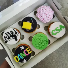 Can't decide on a single theme? No problem. I can create an assorted box that celebrates all of someone's passions, like this one featuring music, dance, academics, and a custom birthday message.