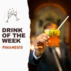 This Peach Mojito is the perfect summer refresher. With a hint of mint, this flavorful drink will keep you cool and is one of our most popular mocktails.